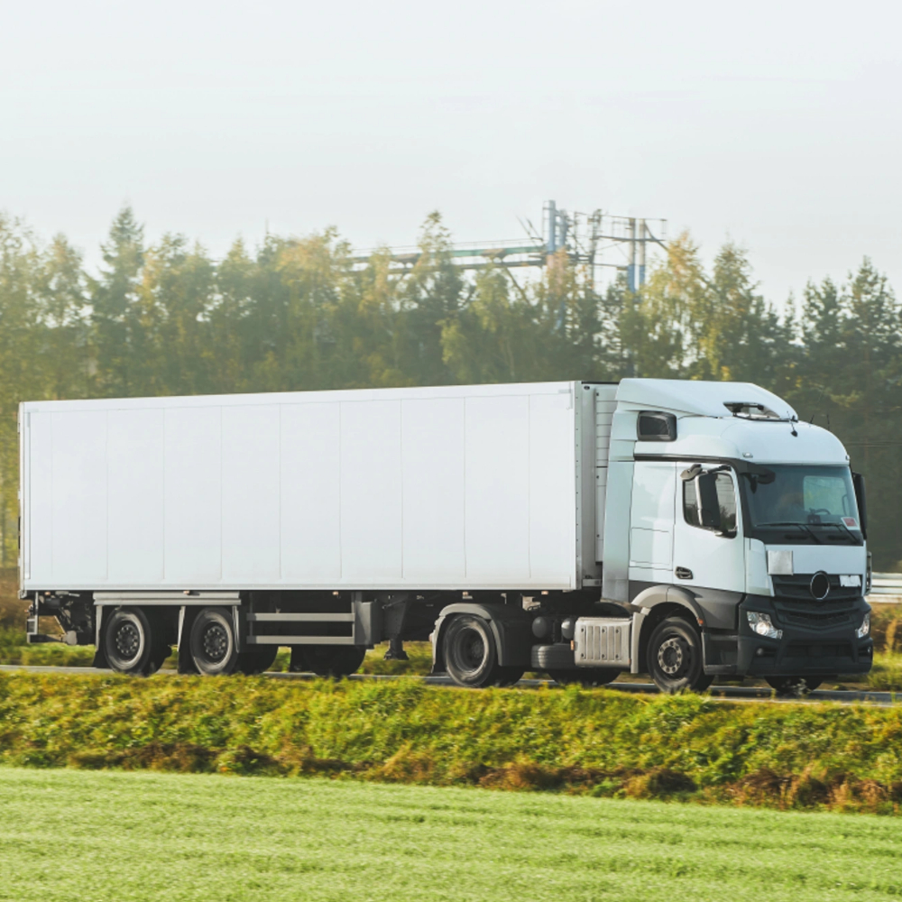 Emissions testing on a fleet truck for a logistics and courier company